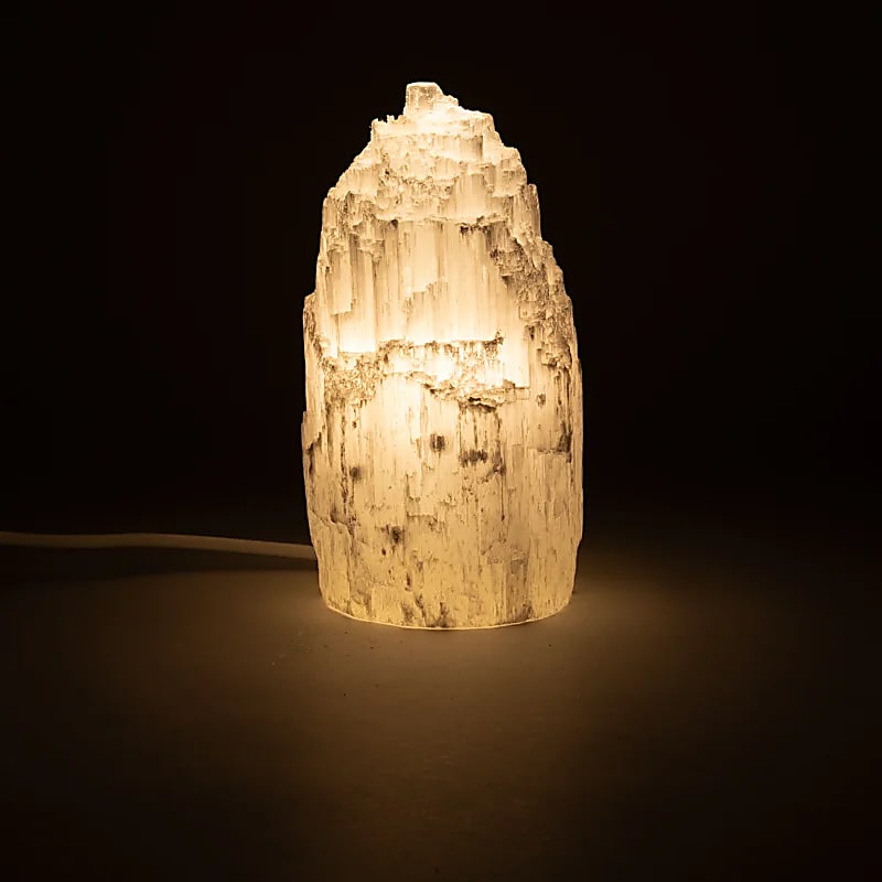 Selenit isberg lampa ca 16cm - 2