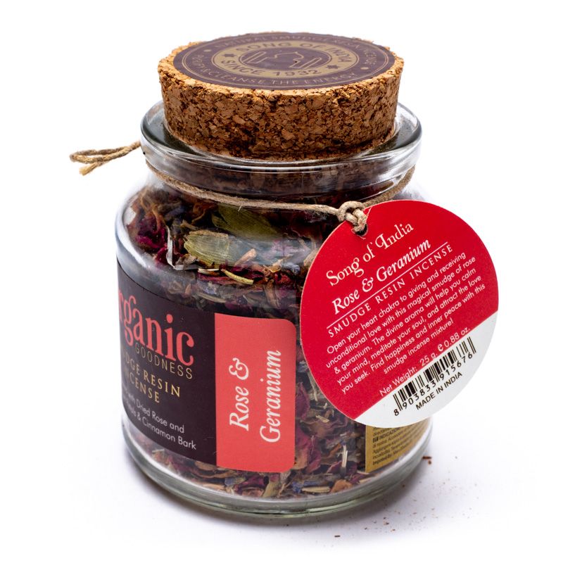 Rose & Geranium Smudge Resin Incense - 3