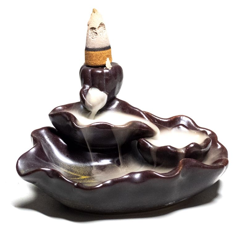 Backflow Incence Burner Lotus Pond -- 11X8X6Cm - 2