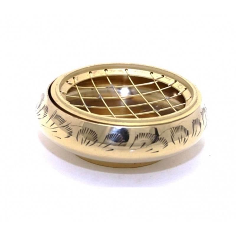 Incense Burner Brass -- 7.5X3 Cm
