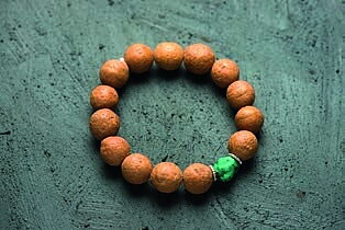 Meditationskedja, Armband  Ljust Bodhiträ