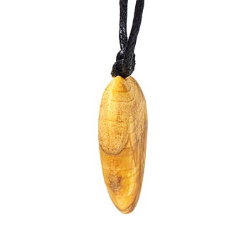 Palo Santo hjärta halsband -- 4 Cm
