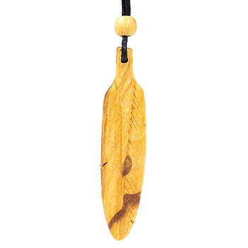 Palo Santo fjäderhalsband stort-- 9 Cm