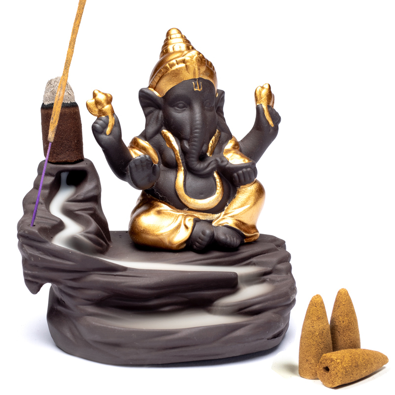 Backflow Incence Burner Ganesh - 3