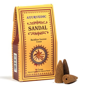 Ayurvedic Sandalwood  Backflow Incense Cones