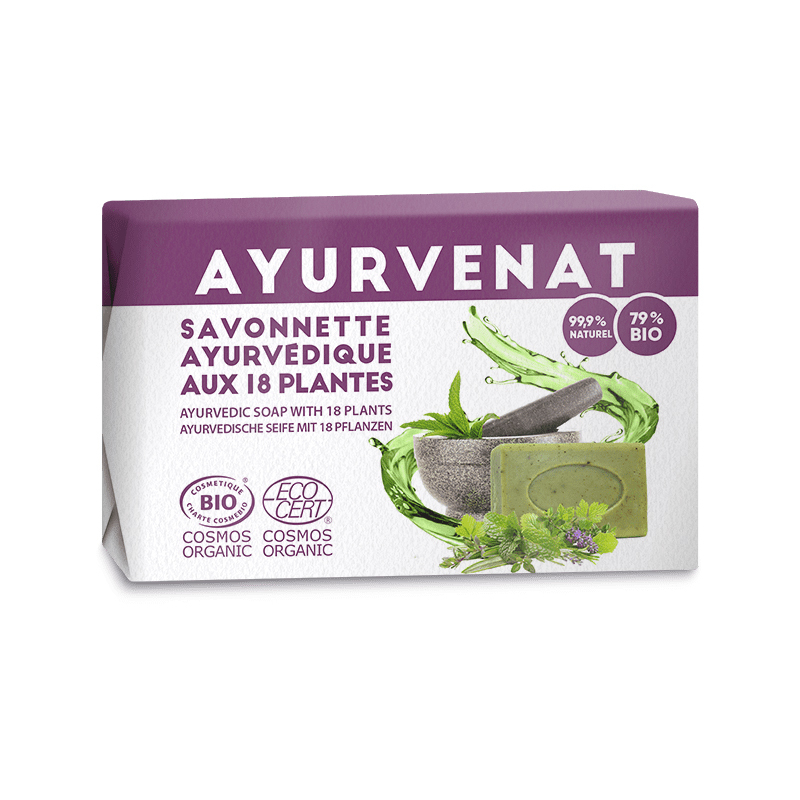 Ayurvedic Soap With 18 Herbs Organic 100Gr