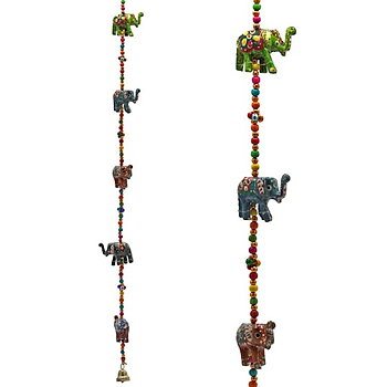 Girland Med Träelefanter