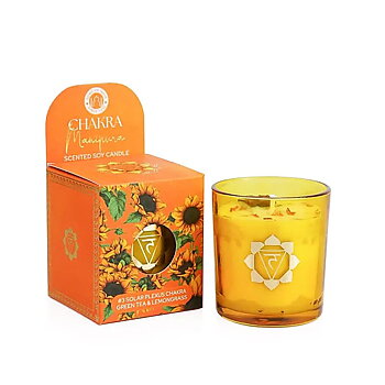 Doftande sojaljus Svadhisthana chakra apelsinblom och sandal