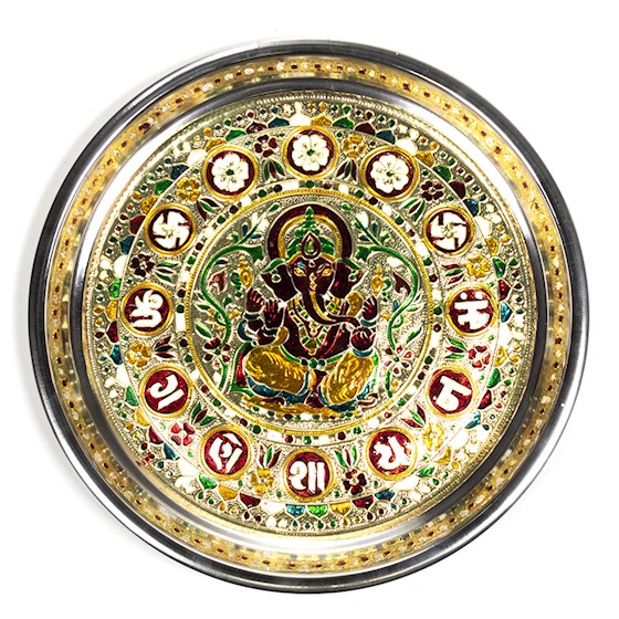 Offering Plate Ganesha -- 300 G;28X2,5Cm - 2