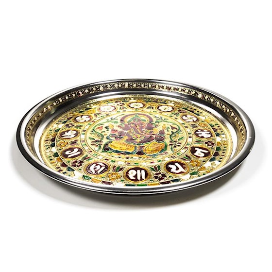 Offering Plate Ganesha -- 300 G;28X2,5Cm