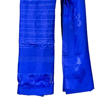 Katha Tibetan Shawl Blue Xl