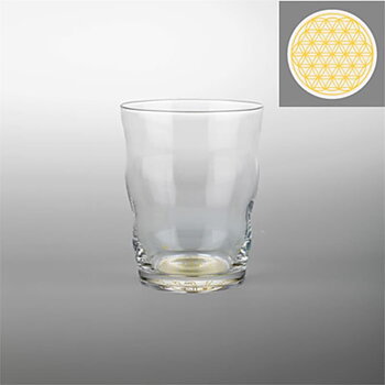 Drinking Glass Jasmin With Flower Of Life Gold -- 300 Ml
