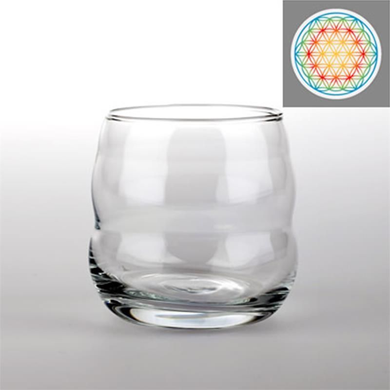 Drinking Glass Mythos Flower Of Life Color -- 250 Ml