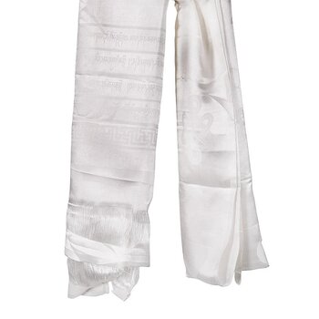 Katha Tibetan Shawl White 174X54