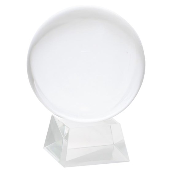 Crystal Ball + Glass Stand 15 Cm