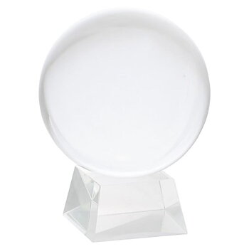 Crystal Ball + Glass Stand 15 Cm