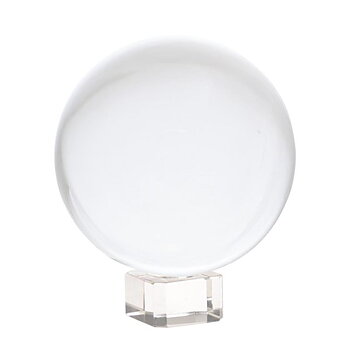 Crystal Ball + Glass Stand 10Cm