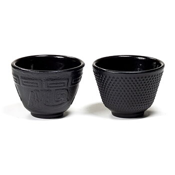 Japanese Style Tetsubin Cast Iron Teacup Set Of 4