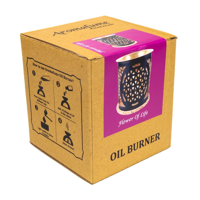 Aromafume Oil Burner Flower Of Life -- 8X9Cm; 120G - 3