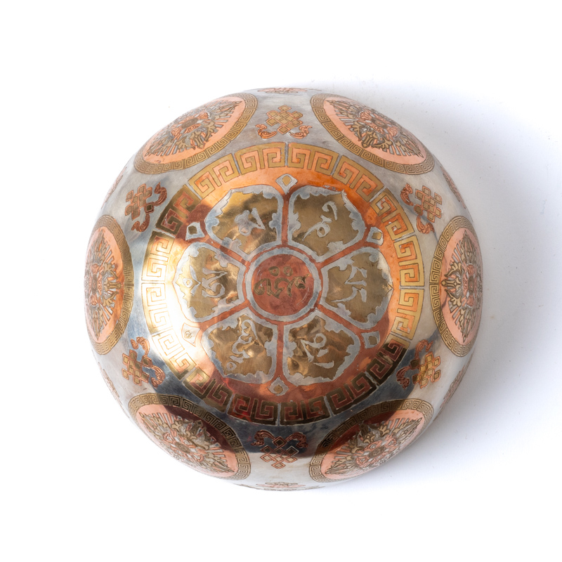 Silverpläterad sångskål Buddha Shakyamuni 20 cm - 3