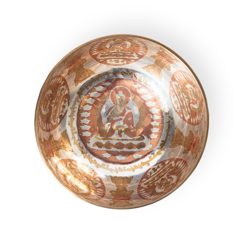 Silverpläterad sångskål Buddha Shakyamuni 20 cm - 2