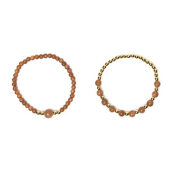 Armband med svart turmalin och hematit