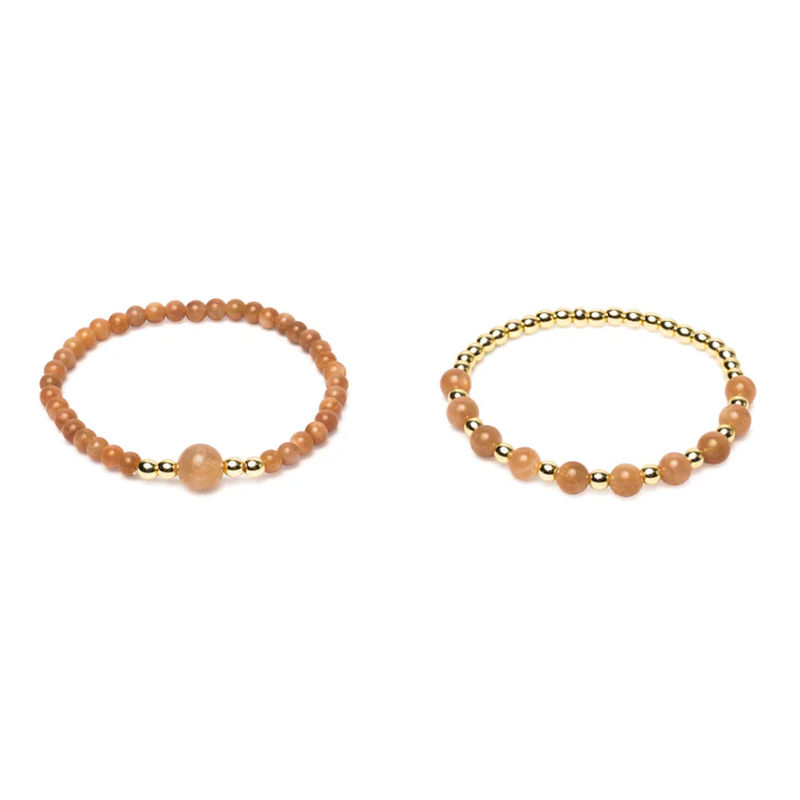 Armband med svart turmalin och hematit