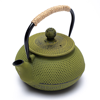 Japanese Style Tetsubin Cast Iron 0.6 Liter Teapot Green