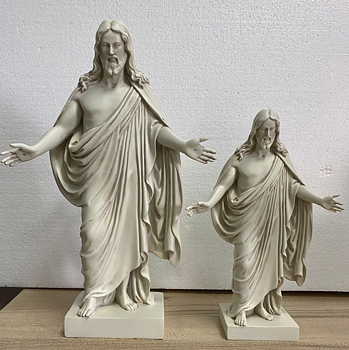 Reproduktion Av Thorvandsens Kristus  32Cm Antik