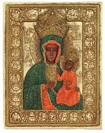 Ikon-Tavla Den Svarta Madonnan