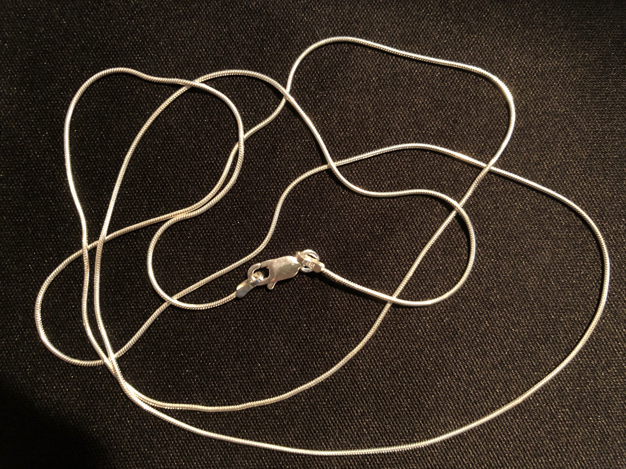 Silverkedja 76 Cm