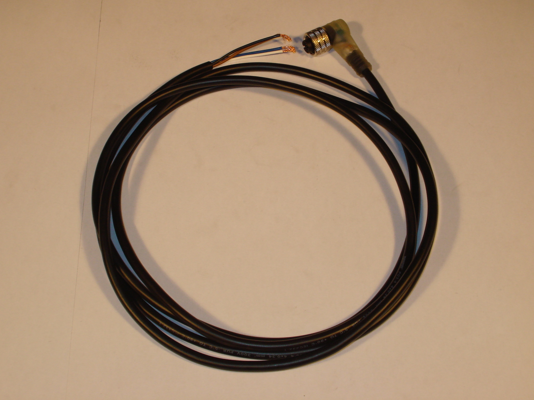 Sensor cable with connector M12 4-pole L=2m unshielded