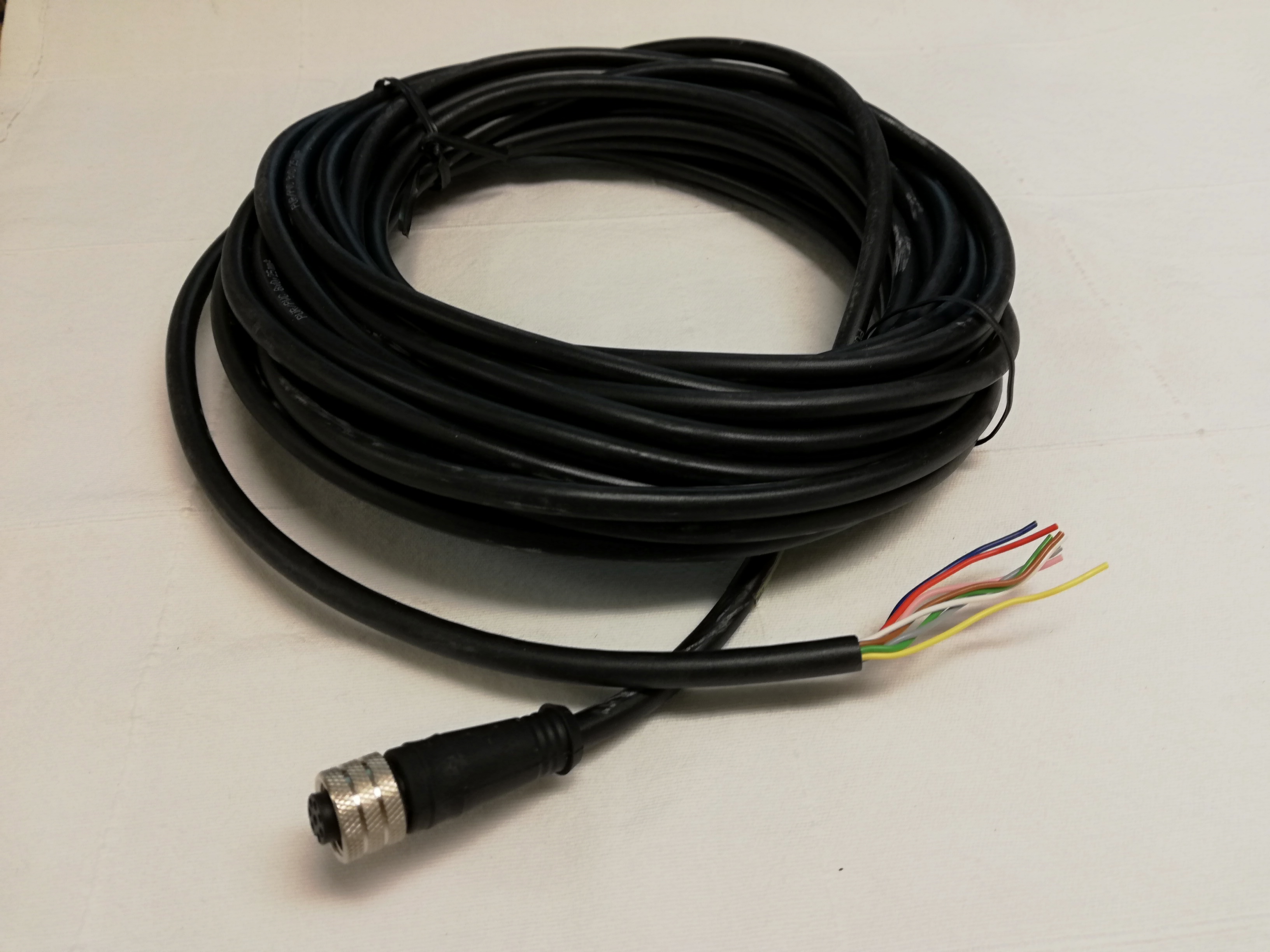 Cable connector M12 straight HO 10MPUR 8P 808000P02M100