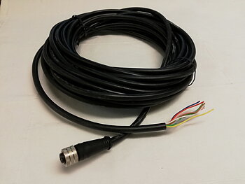 Cable connector M12 straight HO 10MPUR 8P 808000P02M100