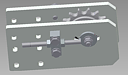 Rear part chainconvoyer 3/4 chain wheel, 70 mm chain wheel quill