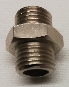 S2500 1/4 Dubbelnippel kort gäng