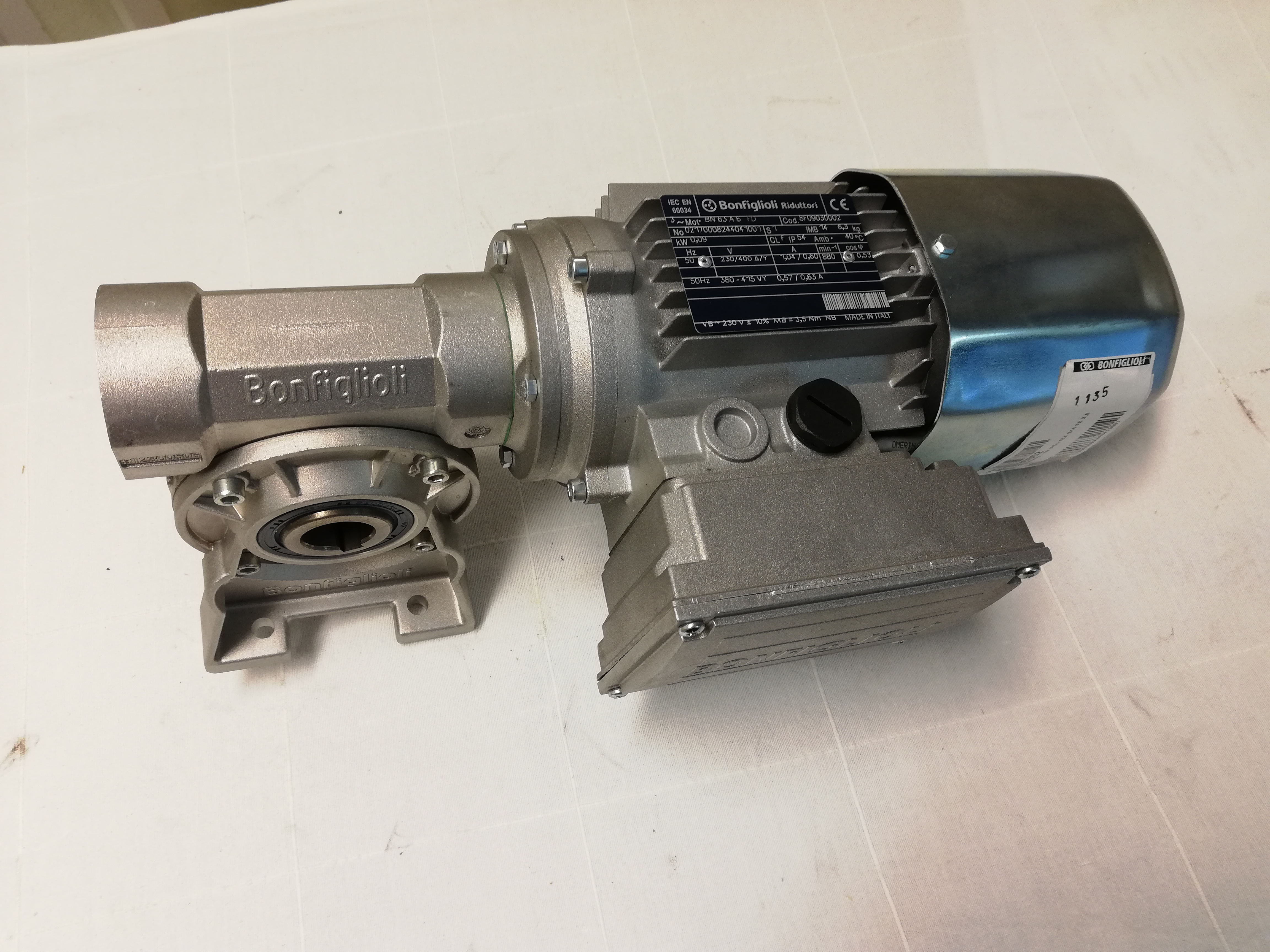 Pallrotator rollover,ok vändare Elmotor VF49 A100-B3 BN63A6 FD 0,09kw