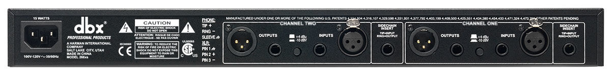 DBX 266xs | Double compressor/limiter - 2