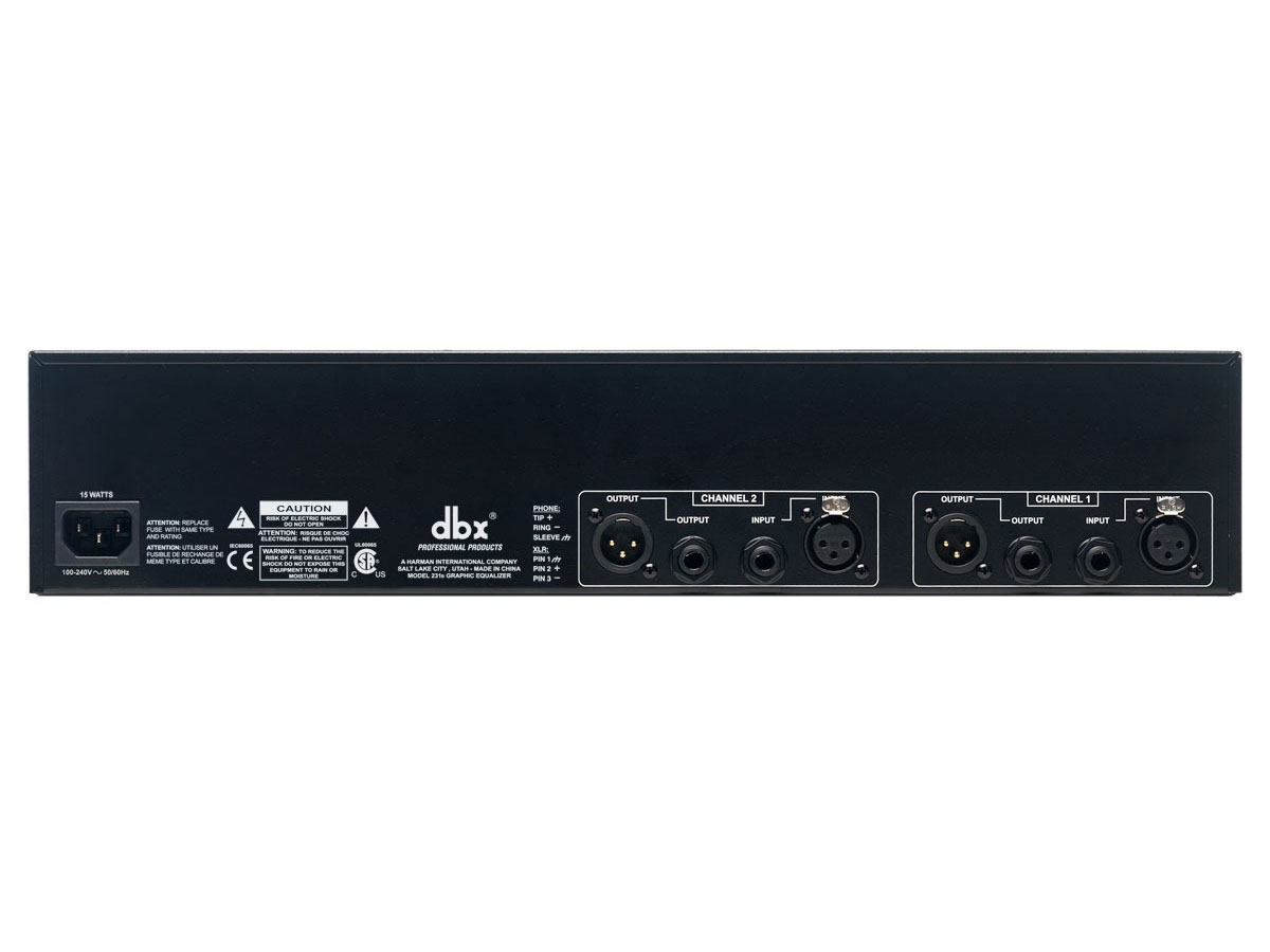 DBX 231s | 2x31-bands grafisk equalizer - 2
