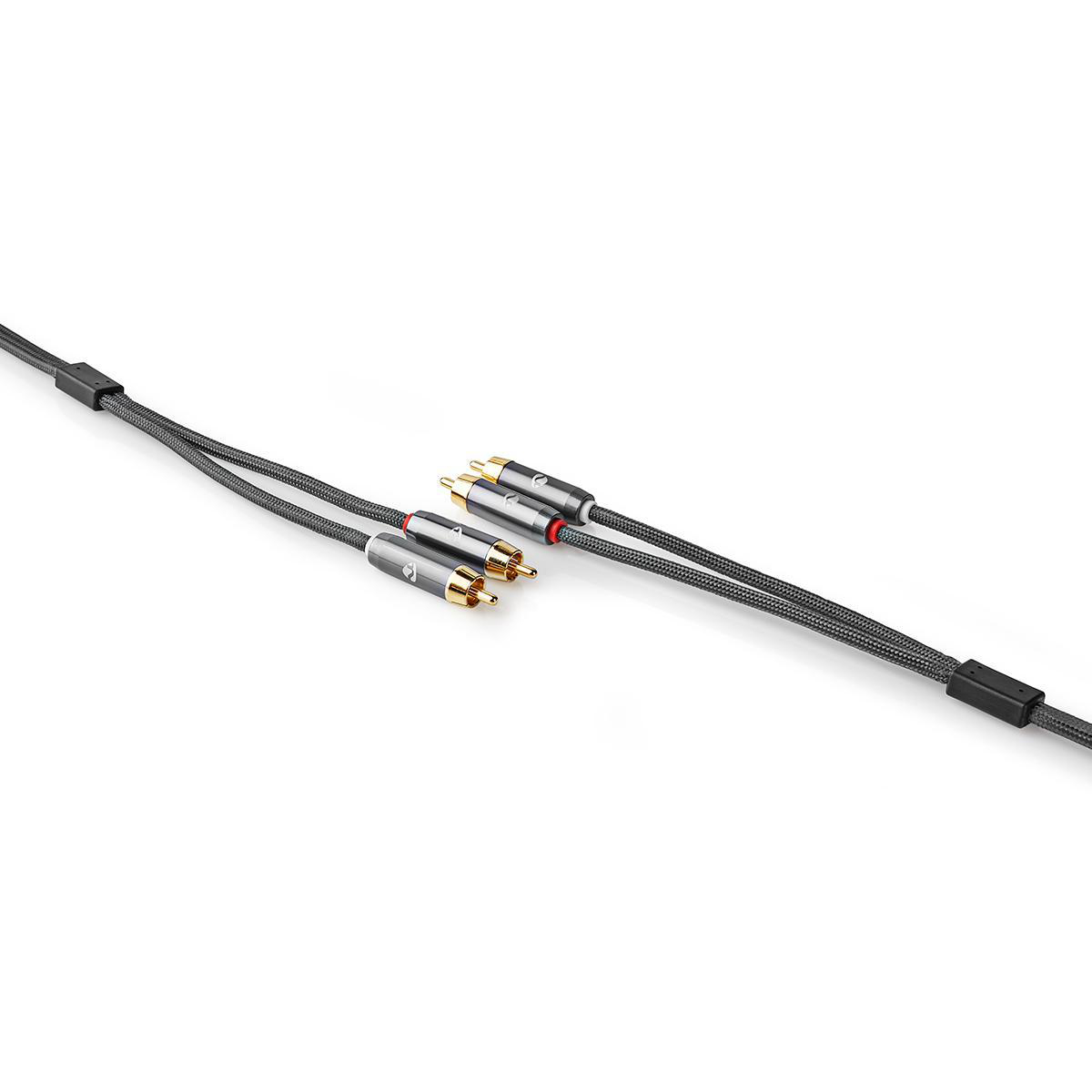 2 x RCA Male to 2 x RCA Hane 1 meter - 5