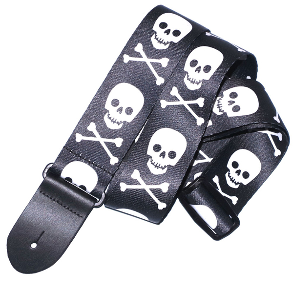 Perri's LPCP-290 | 2" Polyester Strap - Skull and Lightning