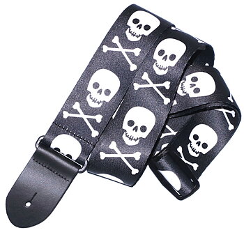 Perri's LPCP-290 | 2" Polyester Strap - Skull and Lightning