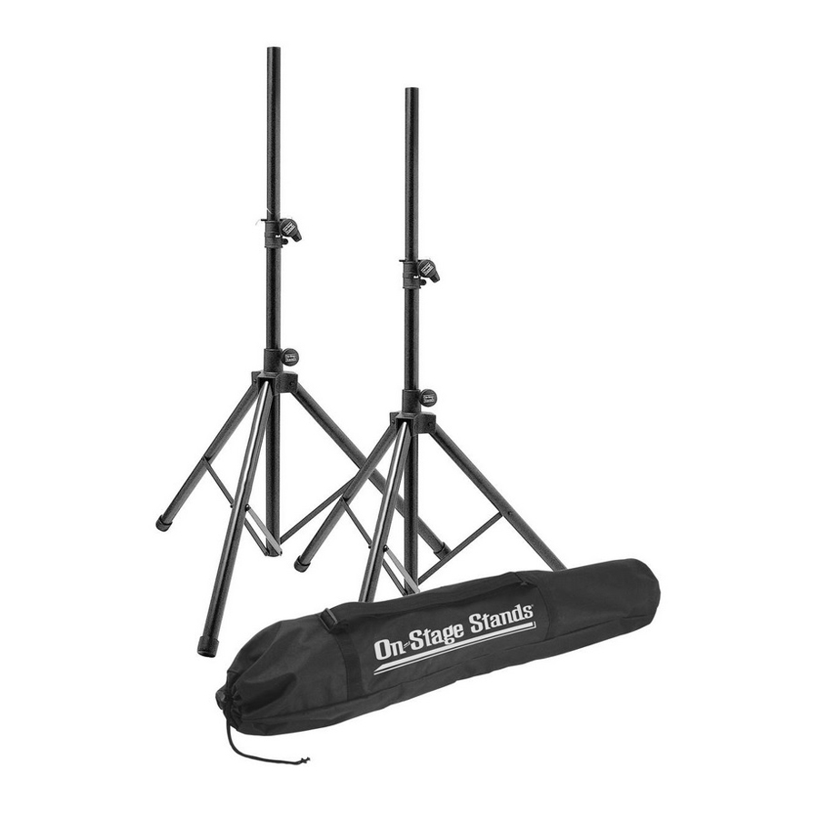 Two loudspeaker stands with bag.