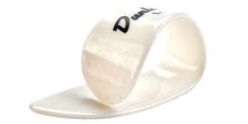 Dunlop Fingerplektrum Vit Medium VÄNSTER