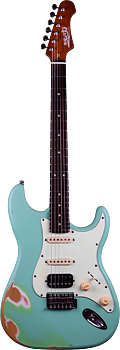 Jet Guitars JS-400 See F Green Distressed