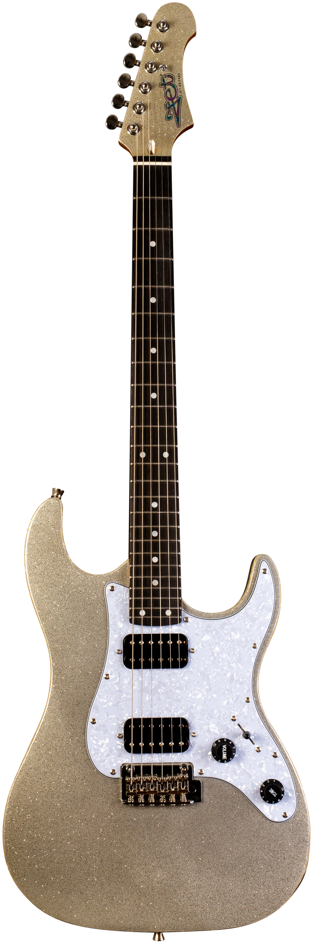 Jet Guitars JS-500 Silver Sparkle
