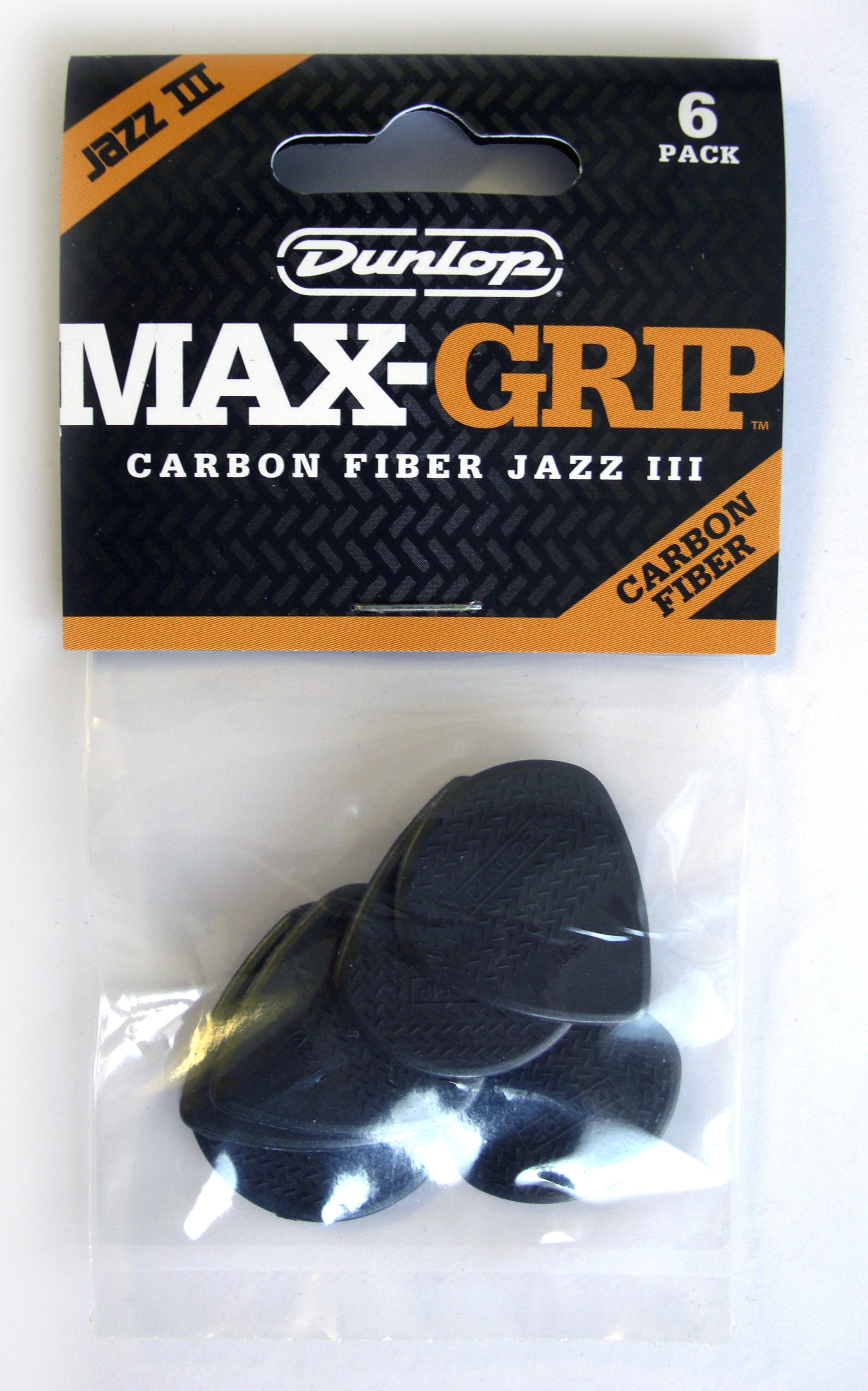 Dunlop MaxGrip Carbon Fibre JAZZ. 6-Pack