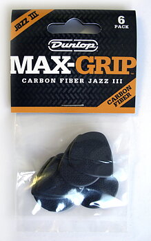 Dunlop MaxGrip Carbon Fibre JAZZ. 6-Pack