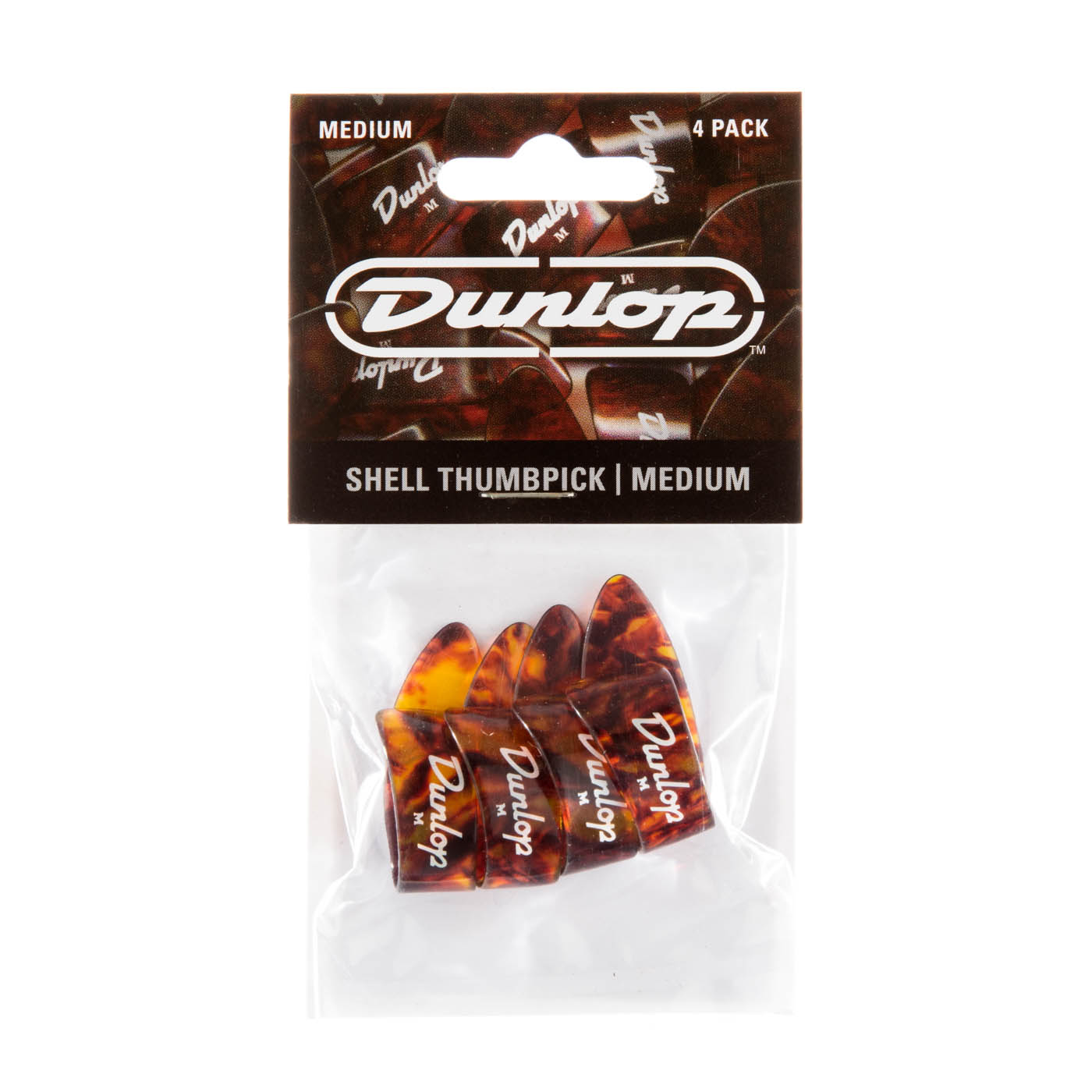 Dunlop Tumplektrum  Shell Medium. 4-Pack
