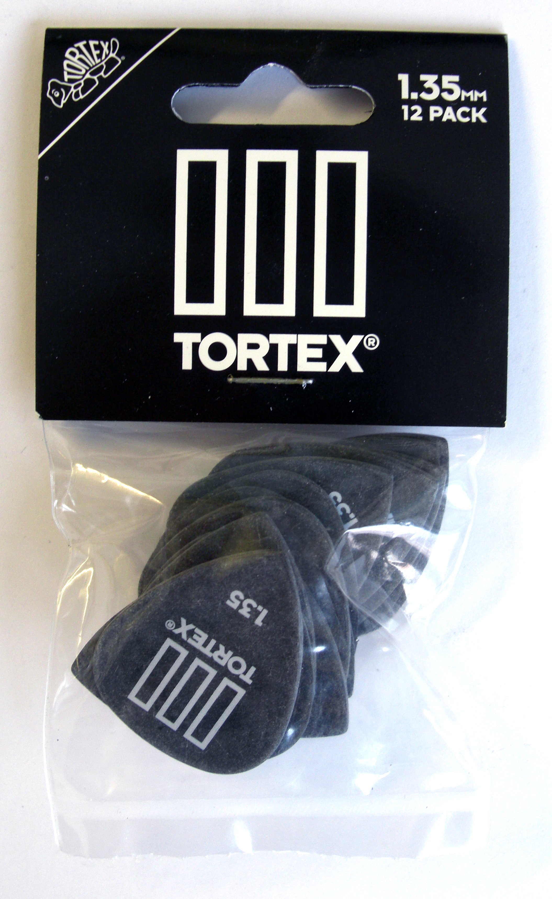 Dunlop Tortex III 1.35 mm. 12-Pack